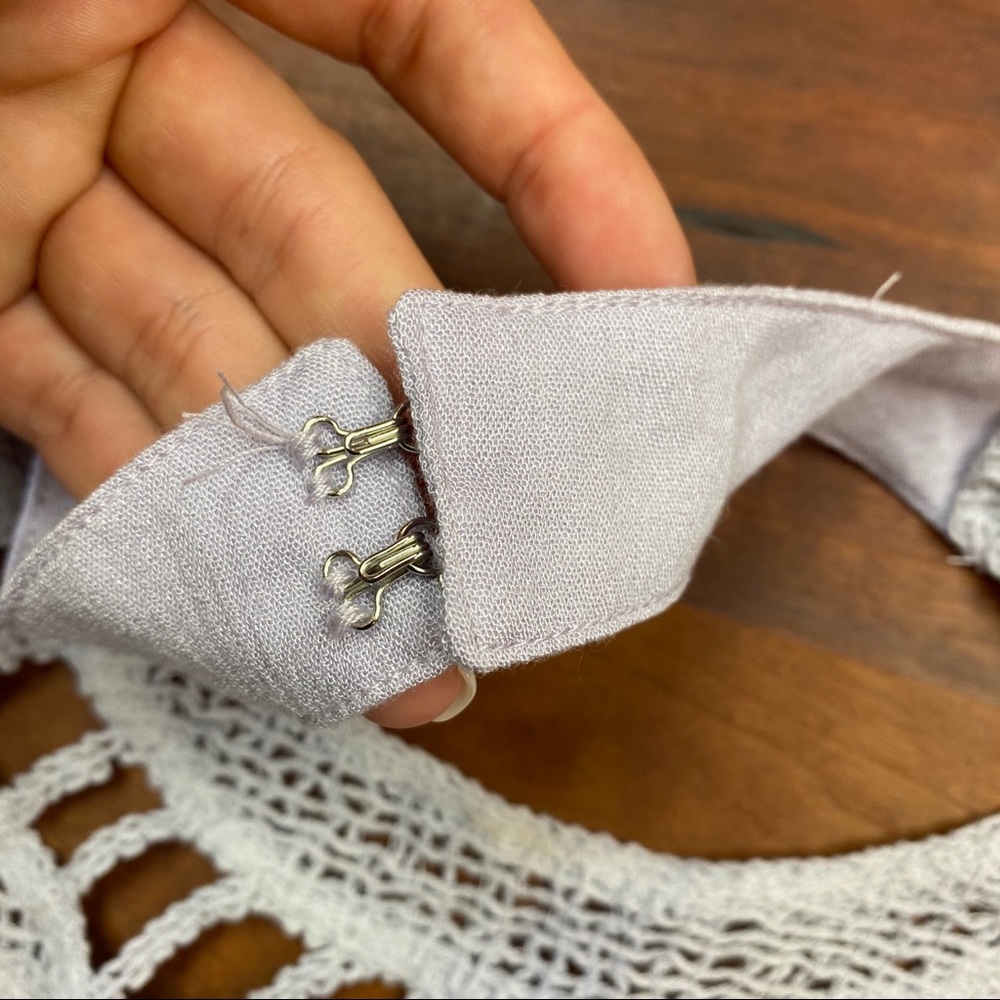 Tobi Nichelle Crochet Top in Lavender - Picture 8 of 8